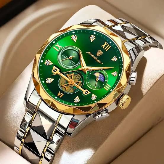 Poedagar Quartz Watch – Luxury Stainless Steel Timepiece for Men, Waterproof Design, Elegant Analog Display, Precision Quartz Movement, Business & Casual Wristwatch