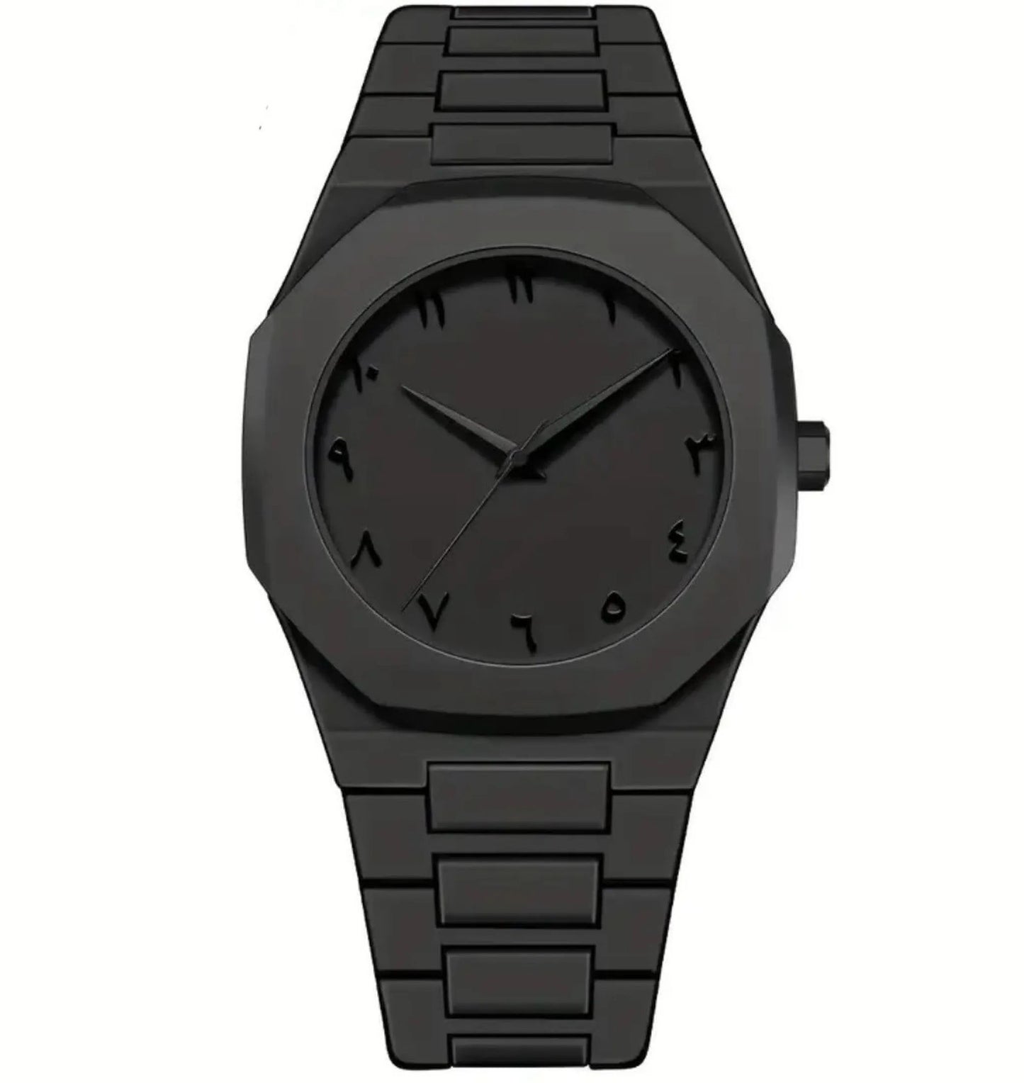 Arabic Aura Watch – Modern Luxury Timepiece with Arabic Numerals, Stainless Steel Design, Quartz Movement, Elegant Dial, and Water-Resistant Build for Men & Women